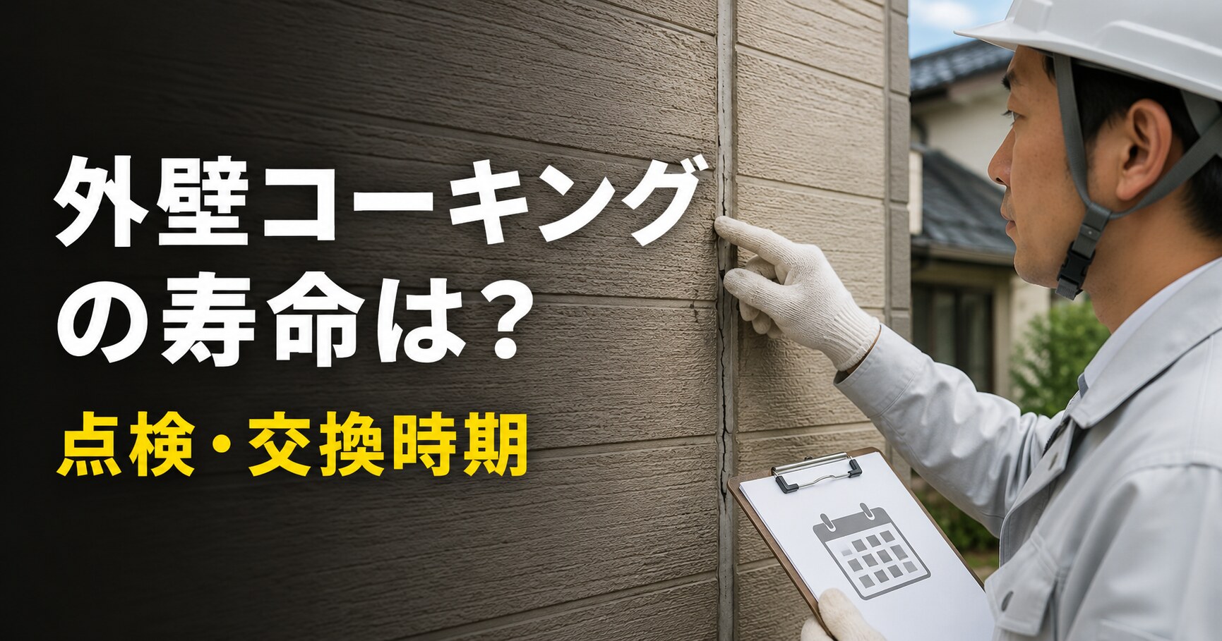 外壁コーキングの寿命は何年？点検時期と交換を判断するサイン