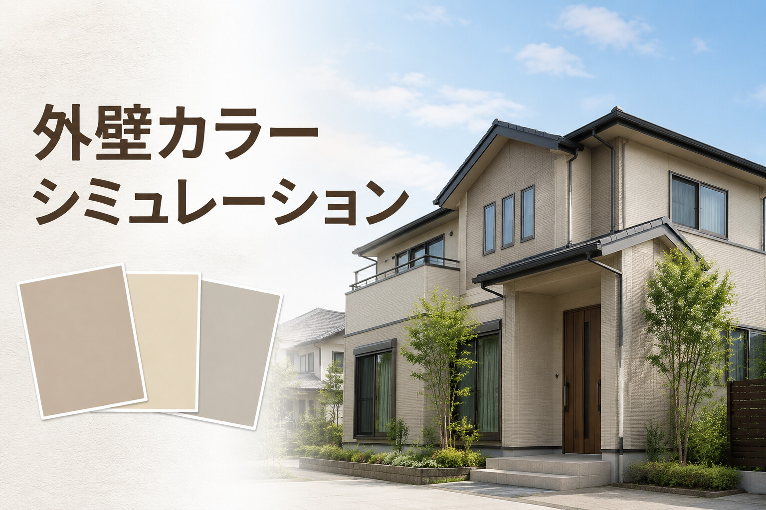 【2026年版】福山市の外壁塗装カラーシミュレーション｜使い方と色選びの注意点