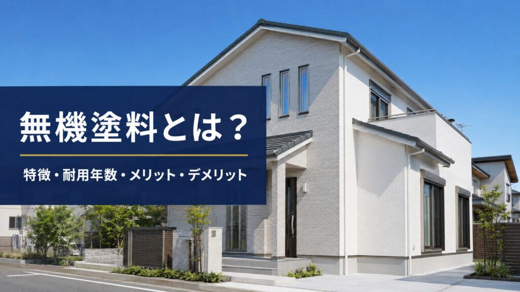 【2026年版】無機塗料とは?特徴・耐用年数・メリット・デメリットをプロが解説