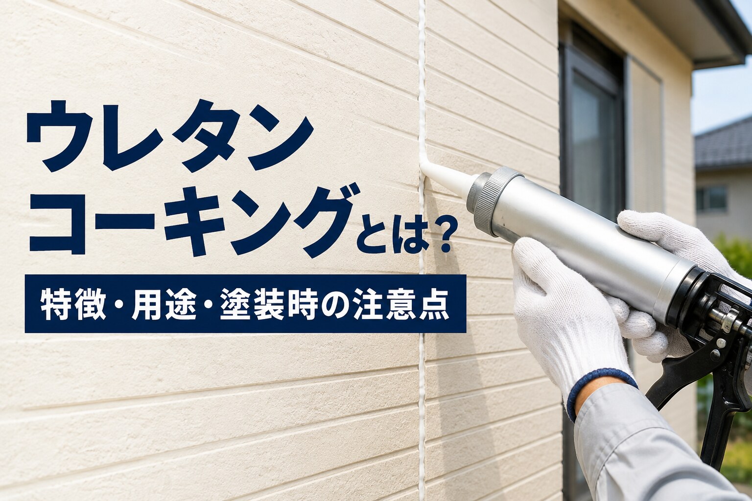 ウレタンコーキングとは？特徴・適した用途・塗装時の注意点を解説