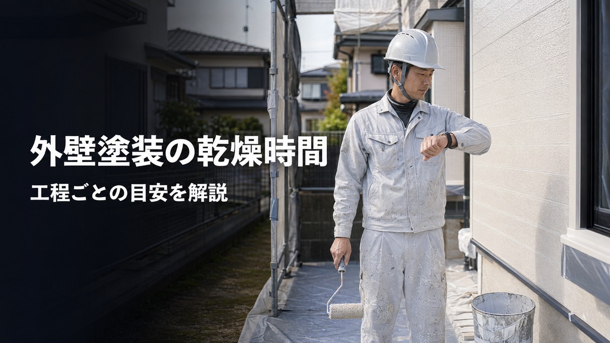 【2026年版】外壁塗装の乾燥時間とは？工程ごとの目安と守るべき理由をプロが解説