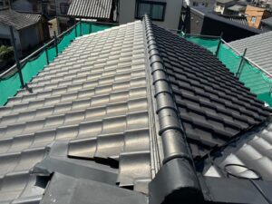 陶器瓦屋根の状態