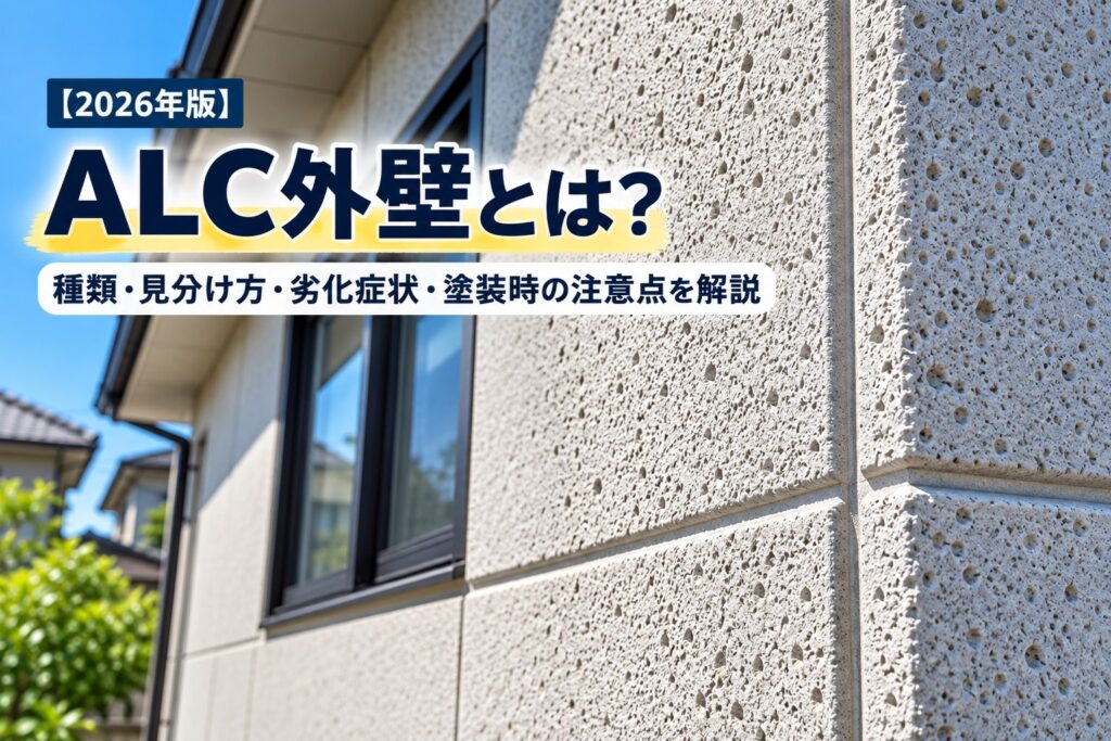 【2026年版】ALC外壁とは？見分け方・劣化症状・塗装時の注意点を解説