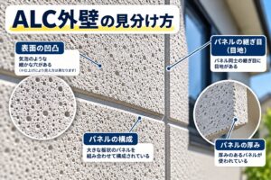 ALC外壁のパネルと目地を確認するポイント