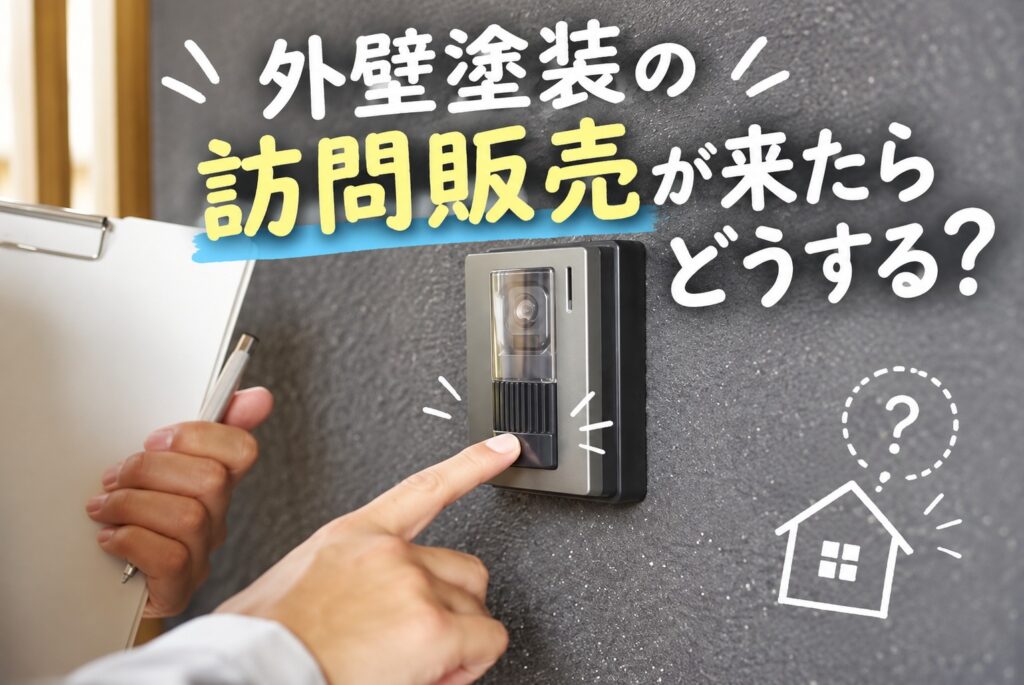 外壁塗装の訪問販売が来たらどうする?契約前に確認したいこと