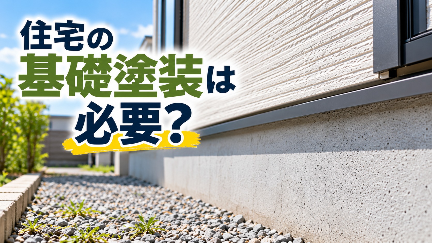 【2026年版】住宅の基礎塗装は必要？費用・デメリット・注意点を解説
