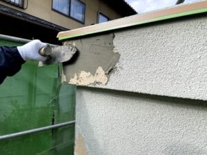 塗装前に行うモルタル外壁の下地補修